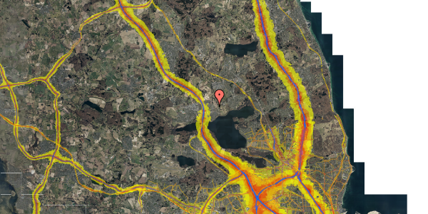 Trafikstøjkort på Solhøjpark 37, 3520 Farum