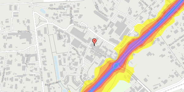 Trafikstøjkort på Jernbanegade 7, 2. th, 3480 Fredensborg