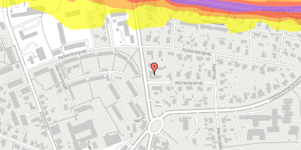 Trafikstøjkort på Frederiksværkvej 4, 3600 Frederikssund