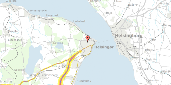 Trafikstøjkort på Blichersvej 17, 2. tv, 3000 Helsingør