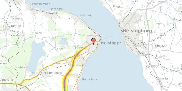 Trafikstøjkort på Blishøj 5, st. tv, 3000 Helsingør