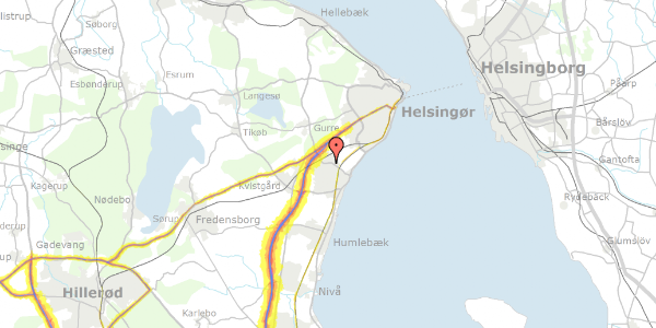 Trafikstøjkort på Blomstermarken 2, 3060 Espergærde