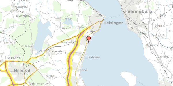 Trafikstøjkort på Carl Collatz Vej 12, 3060 Espergærde