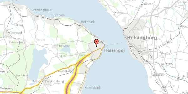 Trafikstøjkort på Carl Plougs Vej 37, 3000 Helsingør