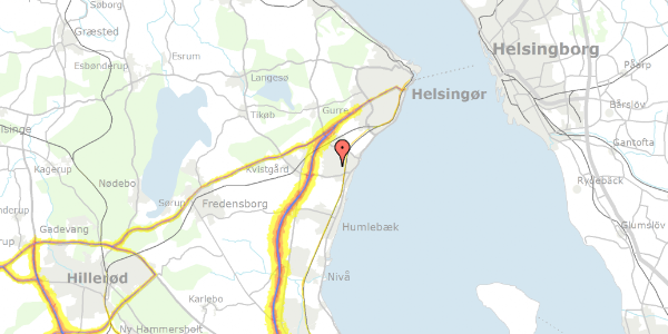 Trafikstøjkort på Egegårdsvej 11, 3060 Espergærde