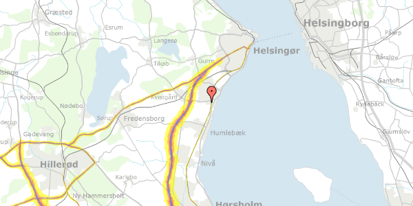 Trafikstøjkort på Enggårdsvej 1, 3060 Espergærde