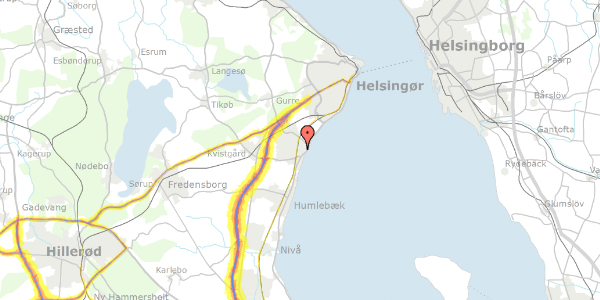 Trafikstøjkort på Ewaldsvej 5, 3060 Espergærde