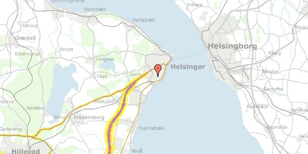 Trafikstøjkort på Fokken 27, 3070 Snekkersten