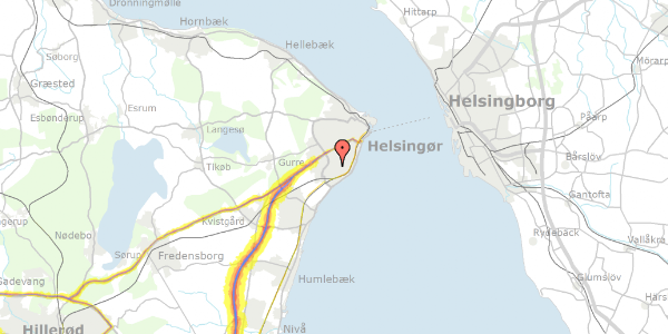 Trafikstøjkort på Fokken 102, 3070 Snekkersten