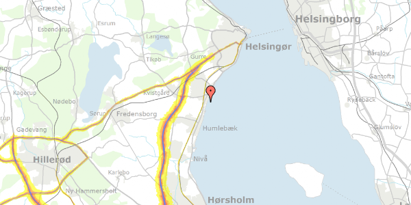 Trafikstøjkort på Gartnervej 11, 3060 Espergærde