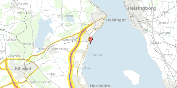 Trafikstøjkort på Gartnervej 25A, 3060 Espergærde