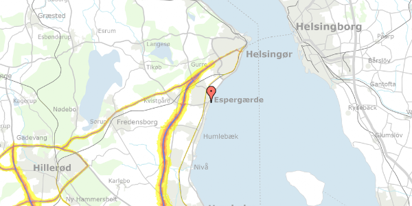 Trafikstøjkort på Gl Brovej 8, 3060 Espergærde