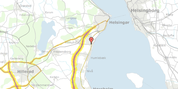 Trafikstøjkort på Grøndalsvænget 3, 3060 Espergærde