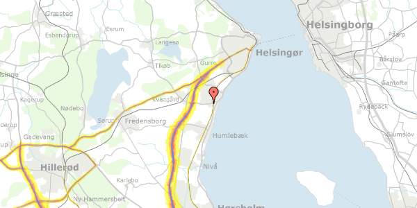 Trafikstøjkort på Grøndalsvænget 6, 3060 Espergærde