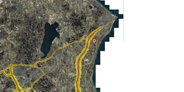 Trafikstøjkort på Hovgårdsparken 12, 2. th, 3060 Espergærde