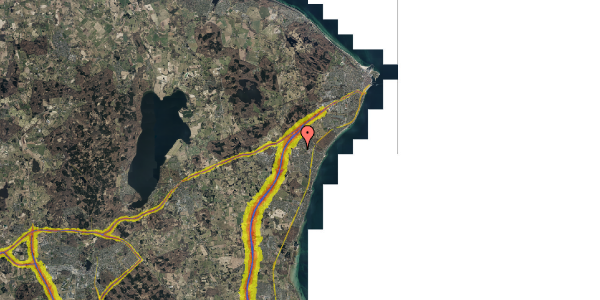 Trafikstøjkort på Humlemarken 6, 1. mf, 3060 Espergærde