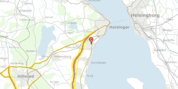 Trafikstøjkort på Hyrdevej 39, 3060 Espergærde