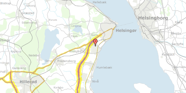 Trafikstøjkort på Højbjergvej 4, 3060 Espergærde