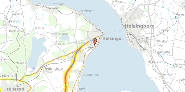 Trafikstøjkort på Jollen 75, 3070 Snekkersten