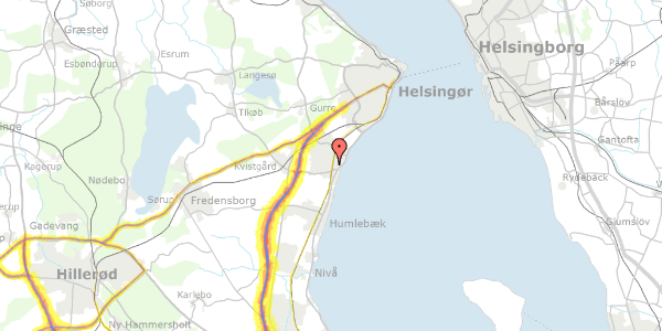 Trafikstøjkort på Kildeengen 4, 3060 Espergærde