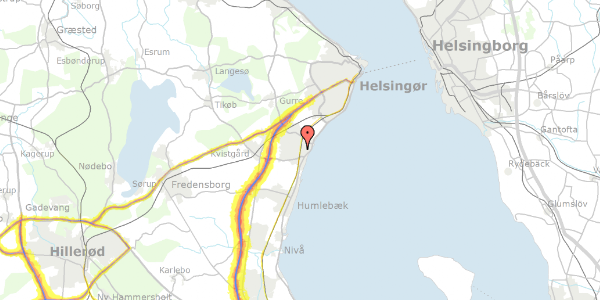 Trafikstøjkort på Kildemosevej 5, 3060 Espergærde