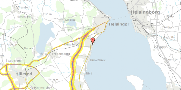 Trafikstøjkort på Kildemosevej 40, 3060 Espergærde