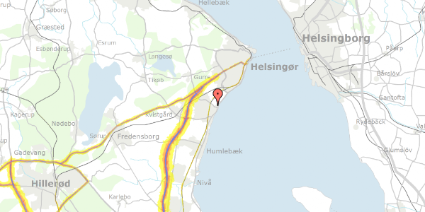 Trafikstøjkort på Kirsebærvej 8, 3060 Espergærde