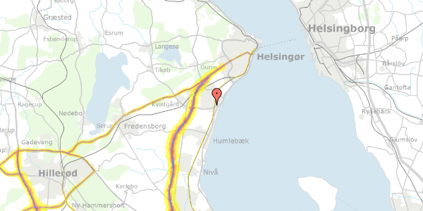 Trafikstøjkort på Kofod Anchers Vej 83, 1. tv, 3060 Espergærde