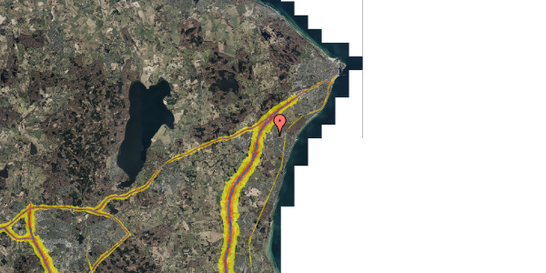 Trafikstøjkort på Kornmarken 2, 1. tv, 3060 Espergærde