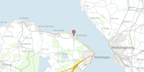 Trafikstøjkort på Krondrevet 69, 3140 Ålsgårde
