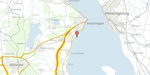 Trafikstøjkort på Mørdrupvej 6, 3060 Espergærde