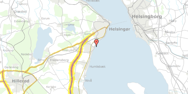 Trafikstøjkort på Mørdrupvej 7A, 3060 Espergærde