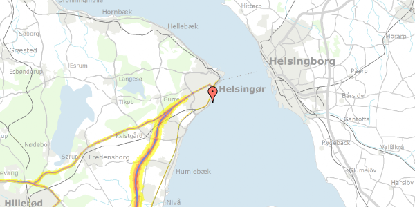 Trafikstøjkort på Nørrevej 11, 3070 Snekkersten