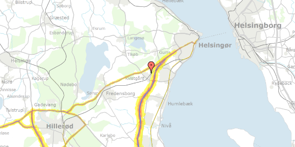 Trafikstøjkort på Oldenvej 4, 3490 Kvistgård