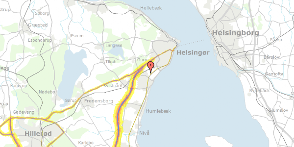 Trafikstøjkort på Rosmarinvej 3, 3060 Espergærde