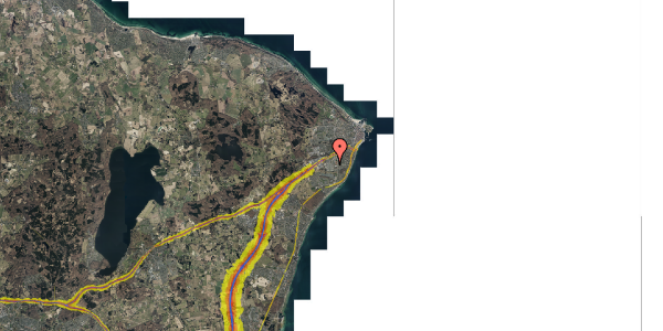 Trafikstøjkort på Rytterbakken 7, 1. mf, 3000 Helsingør