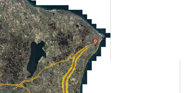 Trafikstøjkort på Rytterbakken 8, 1. mf, 3000 Helsingør