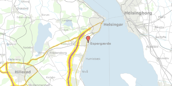 Trafikstøjkort på Sct Georgs Have 2, 3060 Espergærde