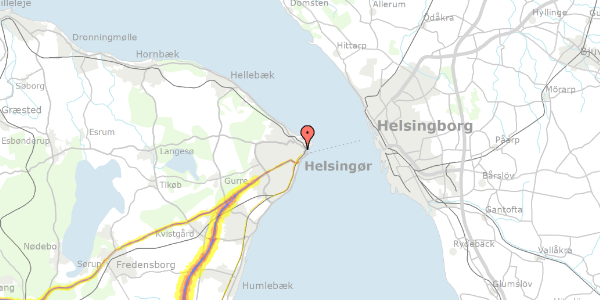 Trafikstøjkort på Stjernegade 19C, 3000 Helsingør