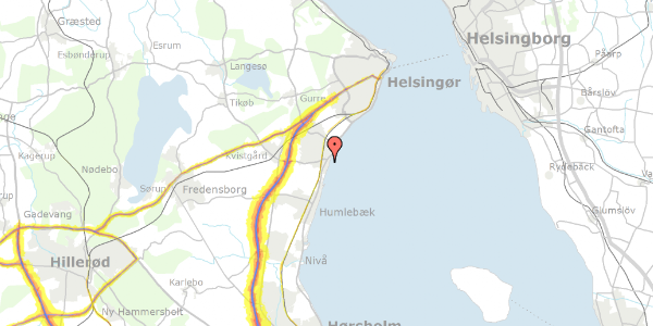 Trafikstøjkort på Gammel Strandvej 422C, 3060 Espergærde