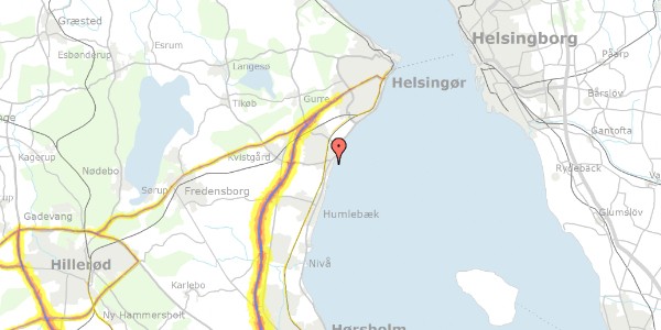 Trafikstøjkort på Gammel Strandvej 422D, 3060 Espergærde