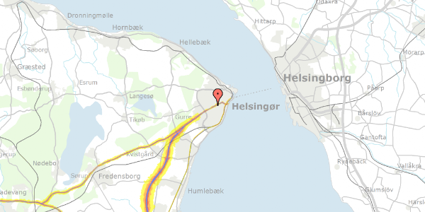 Trafikstøjkort på Sydvej 7, st. tv, 3000 Helsingør