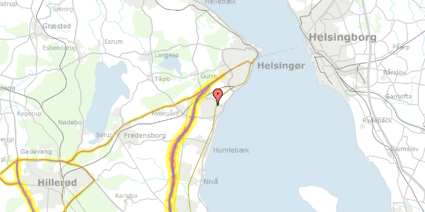 Trafikstøjkort på Søndermarken 15, 3060 Espergærde