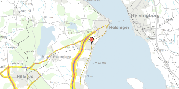 Trafikstøjkort på Søndermarken 41, 3060 Espergærde