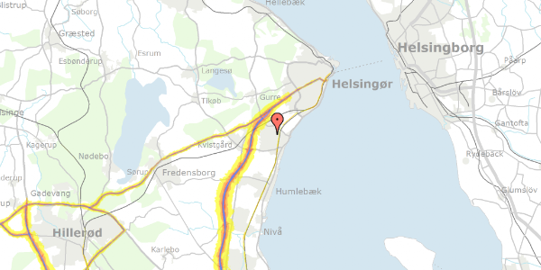 Trafikstøjkort på Søndermarken 64, st. tv, 3060 Espergærde