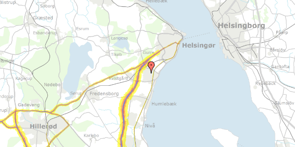 Trafikstøjkort på Søndermarken 82, st. tv, 3060 Espergærde