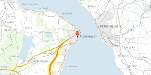 Trafikstøjkort på Viborgvej 22, 3000 Helsingør