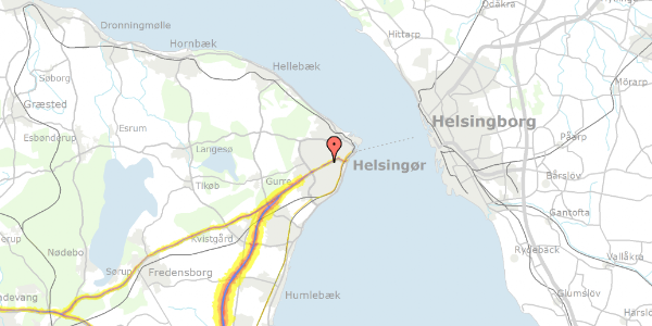 Trafikstøjkort på Æblehaven 31, 3000 Helsingør