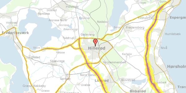 Trafikstøjkort på Stutmestervej 21C, 2. th, 3400 Hillerød