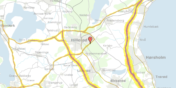 Trafikstøjkort på Ved Store Dyrehave 62, 2. tv, 3400 Hillerød